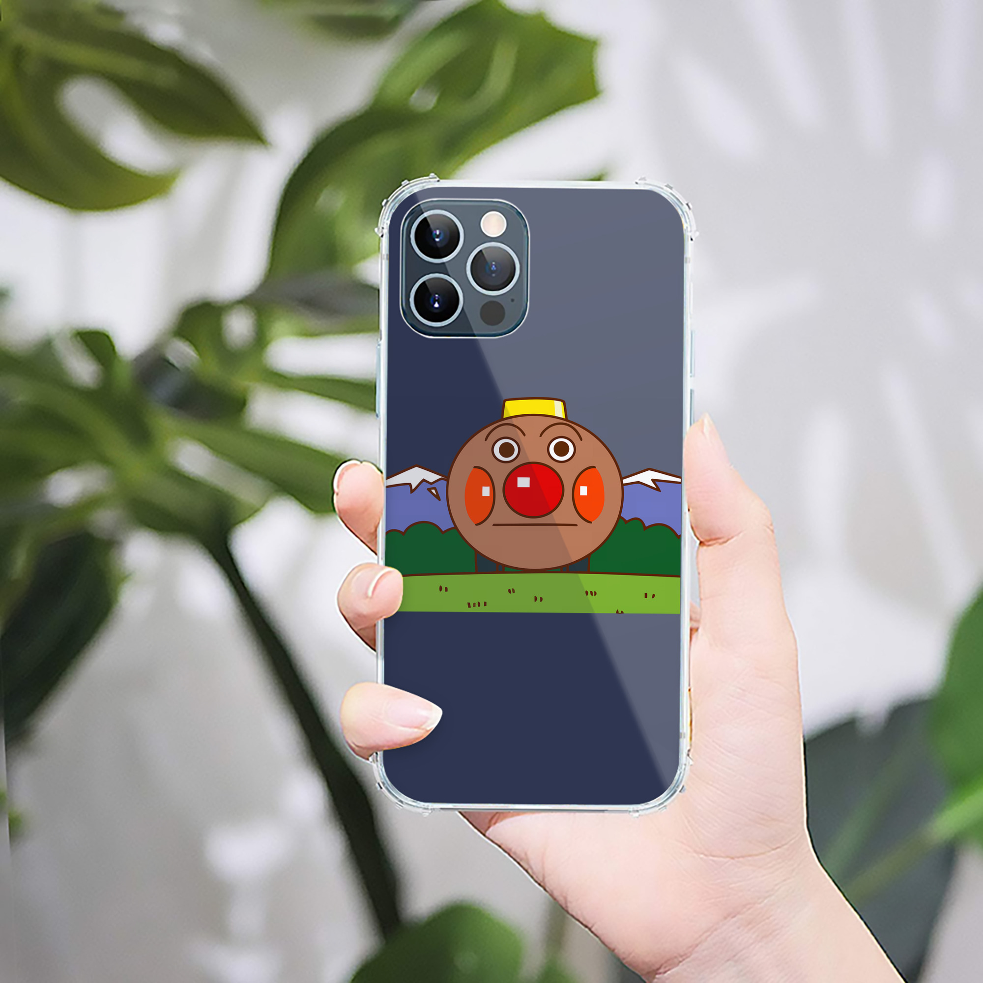 （画像用） アンパンマン Anpanman 【iPhone 12シリーズ対応】透明スマホケース（クリアソフトケース）